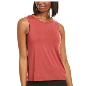 Good American Women's The Easy Breezy Open-Back Tank‎ Top Hibiscus Size 0 XS